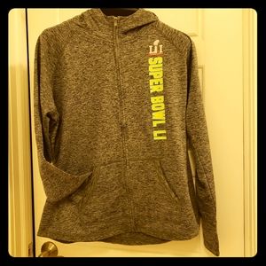 Official NFL full zippered hoodie jacket